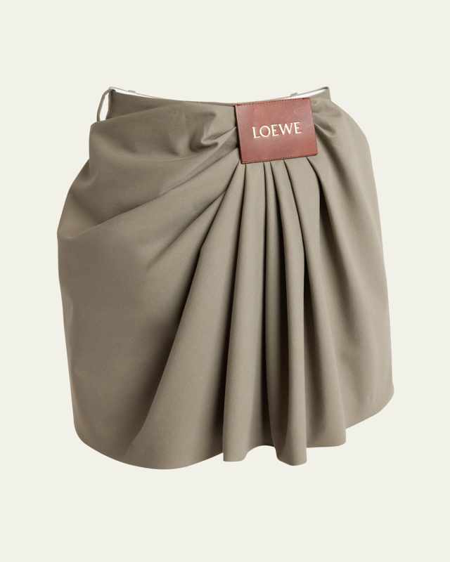 Draped Mini Skirt